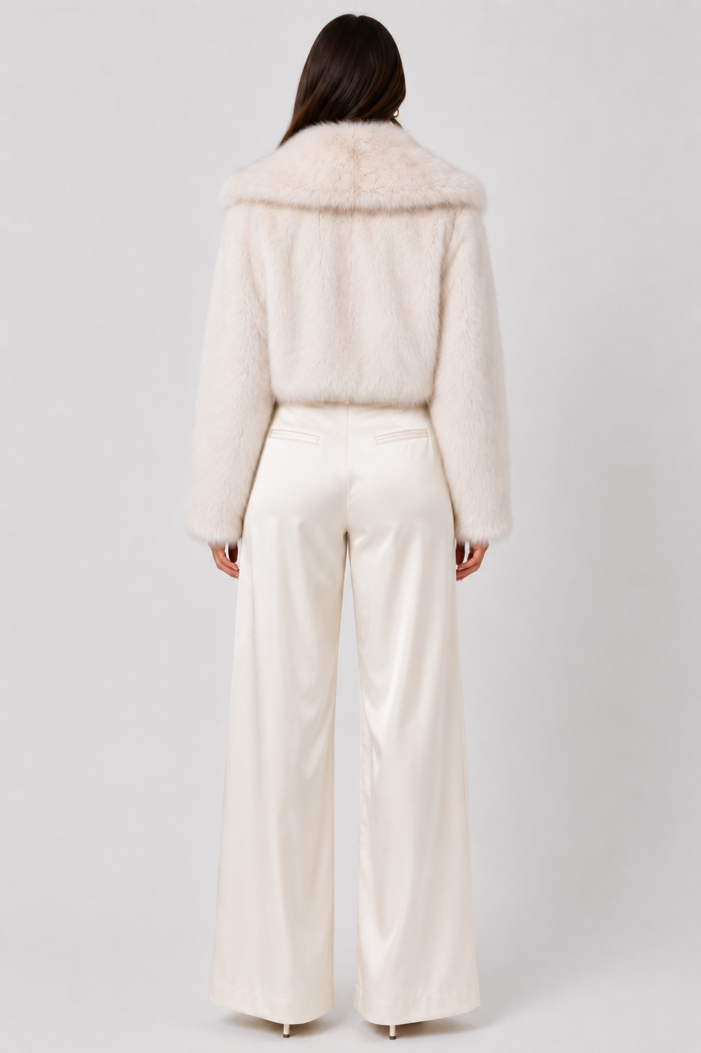 Bianca Fur Jacket - Ivory