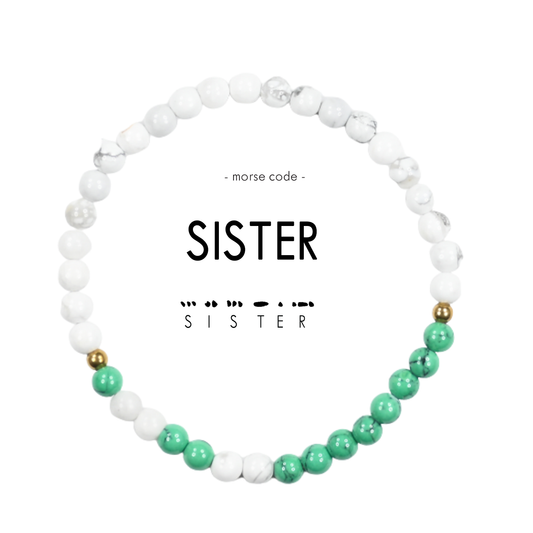 Morse Code Bracelet | SISTER: Lapis & Howlite