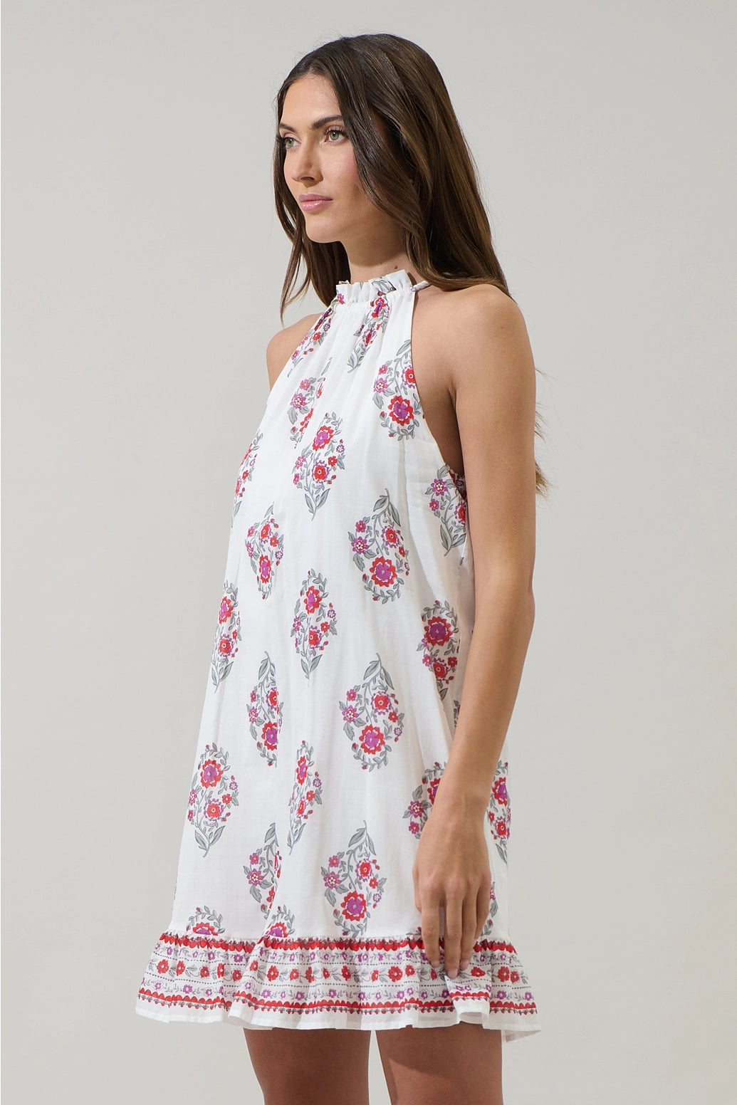Nelina Floral Shift Mini Dress