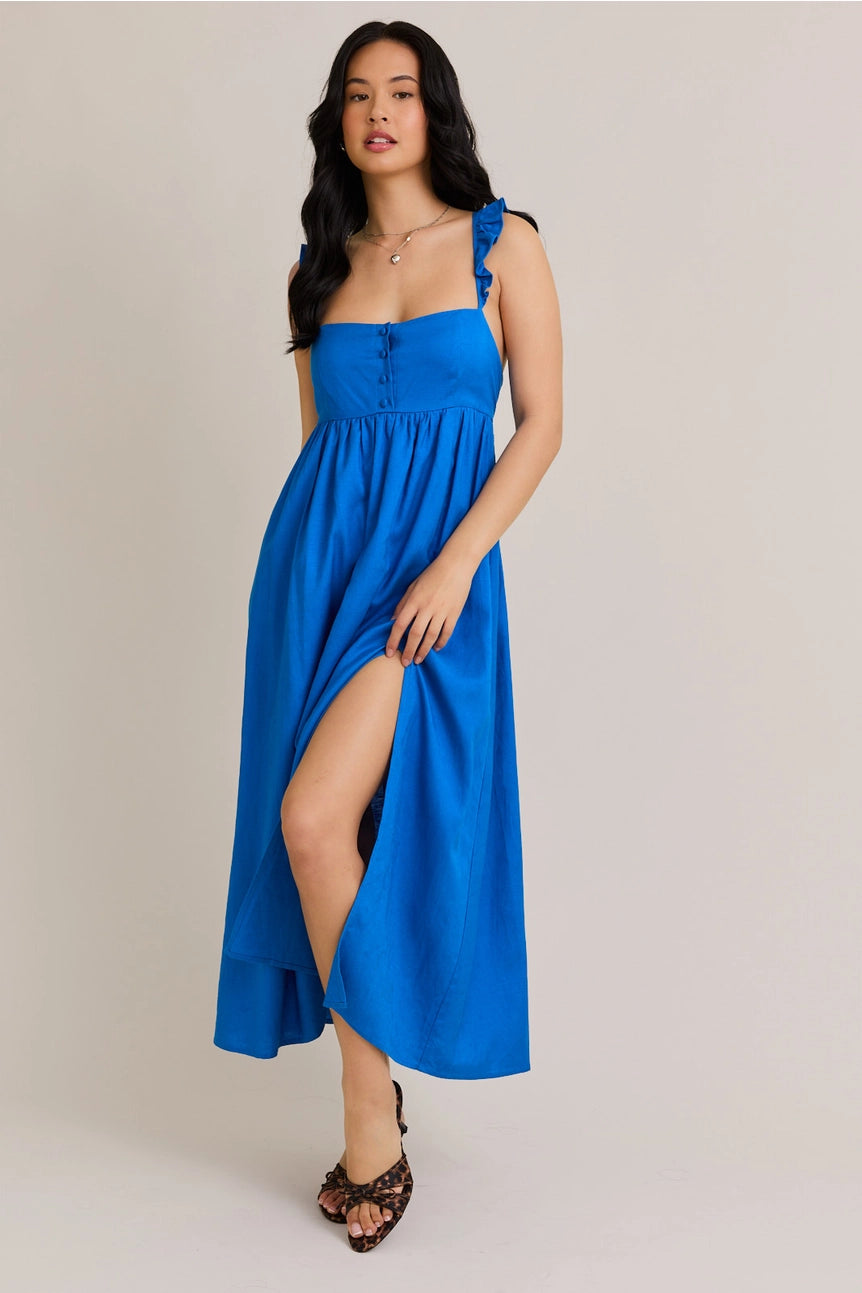 Casandra Ruffled Midi Dress