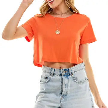 Premium Cotton Crop Tees
