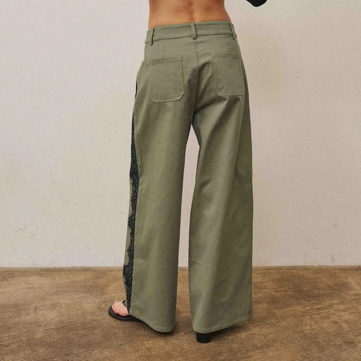 Olivia Pants with Lace Detail