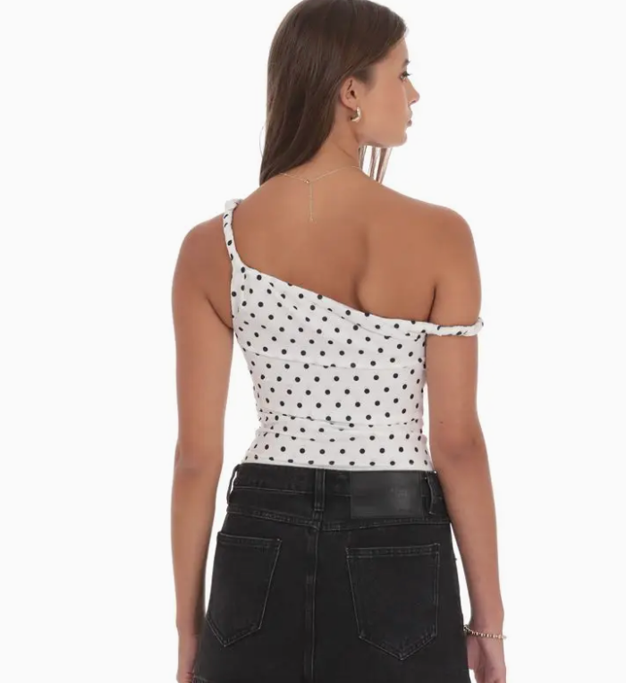 Polka Dot Twist Top