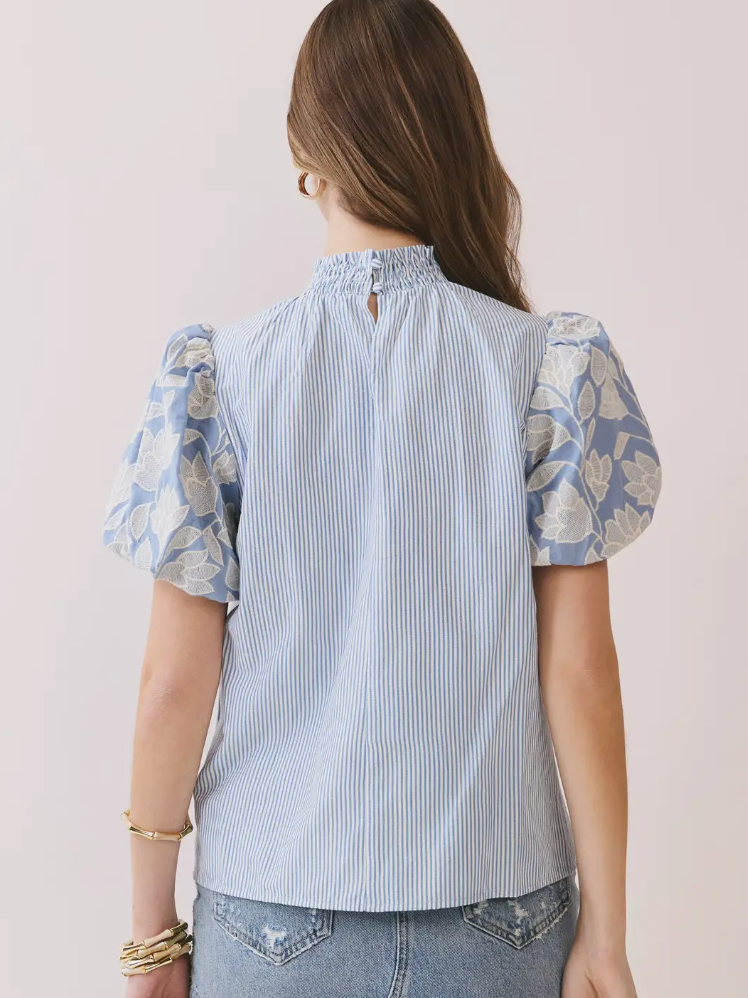 Harper Smocked Neckline Top