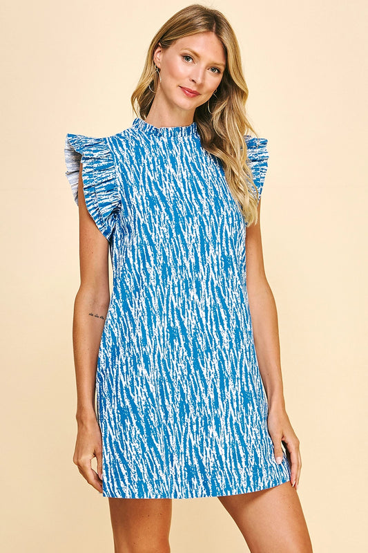 Sarah zebra print dress