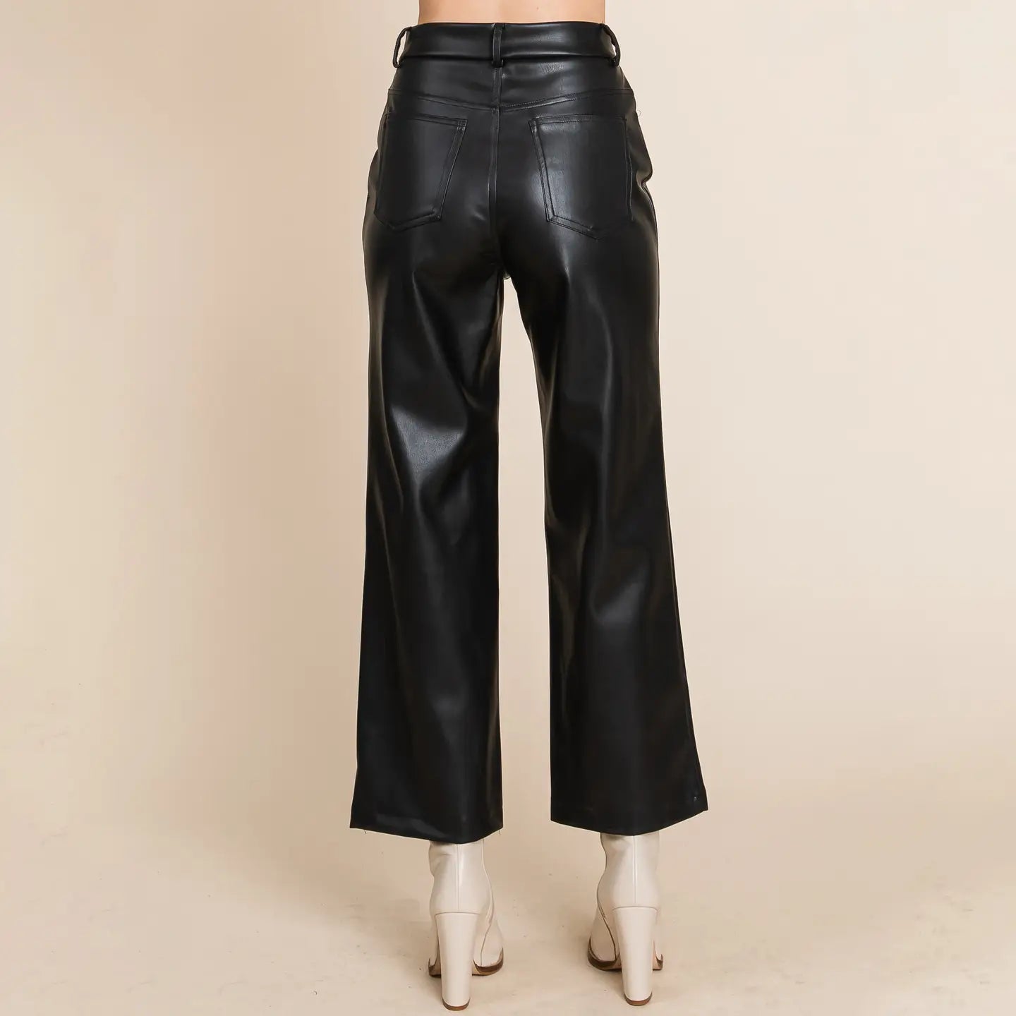 Harper Faux Leather Cropped Pants