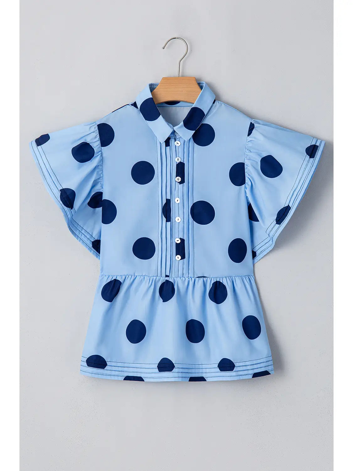 Freya Polkadot Ruffle Blouse