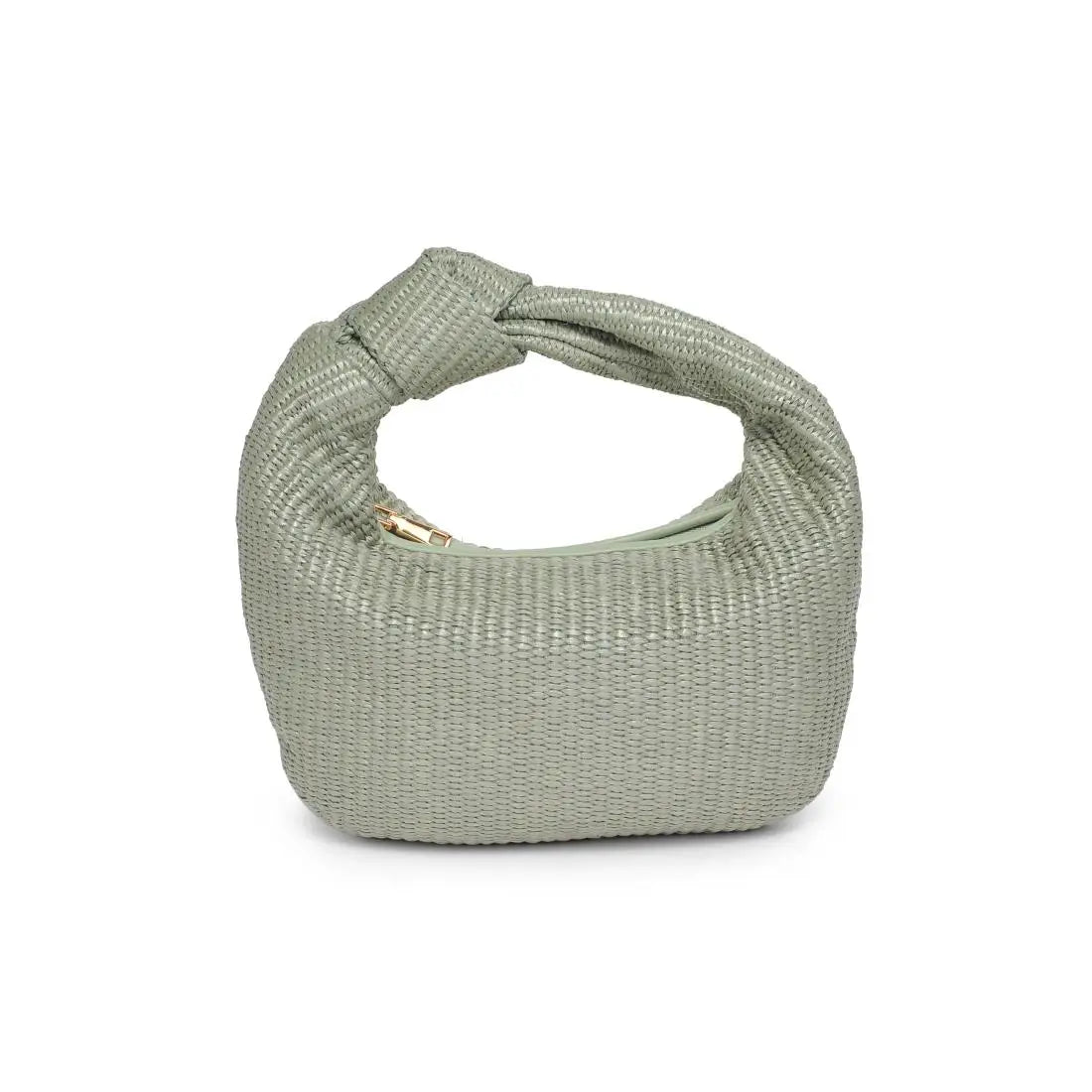 Tracy Straw Clutch Sage