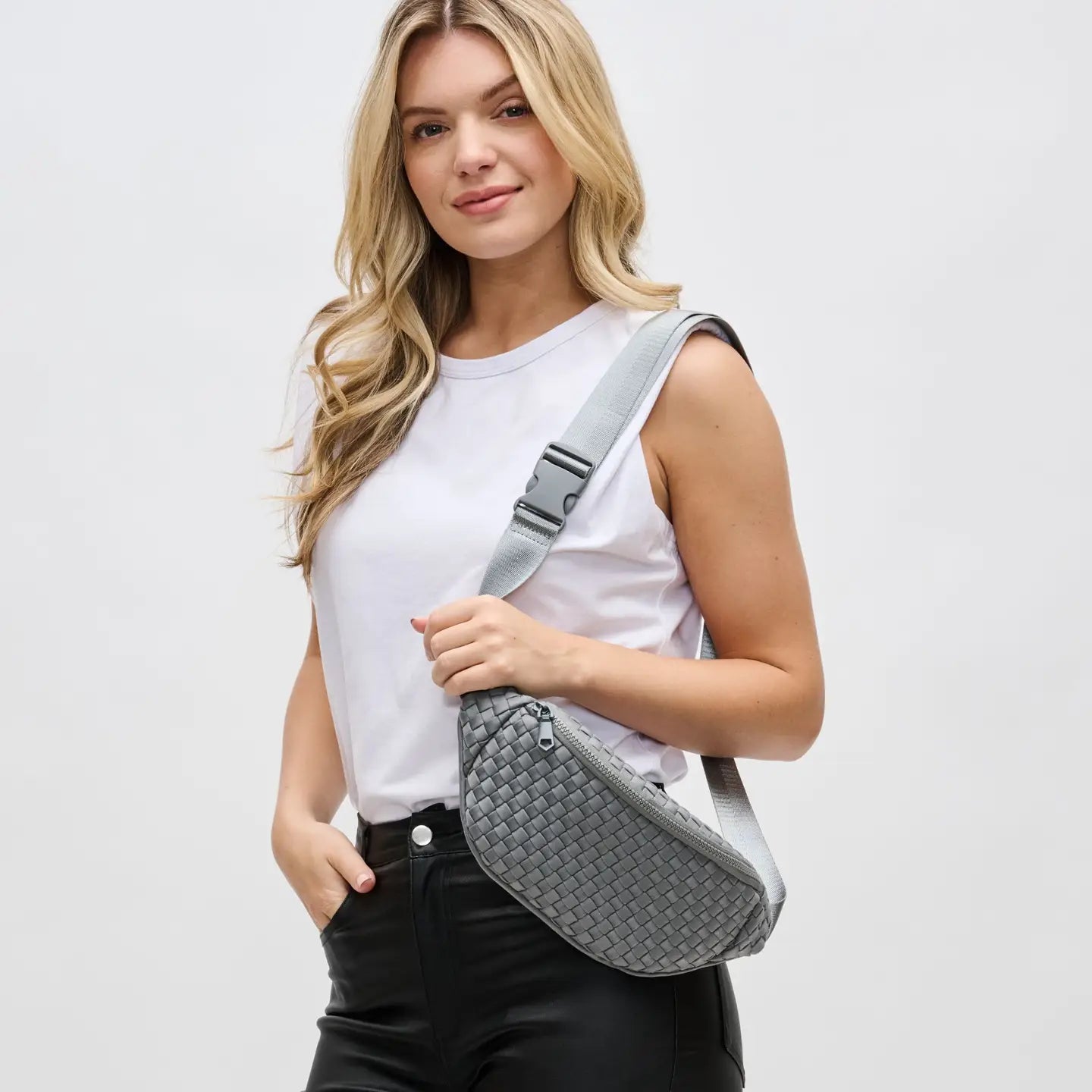 Sol and Selene - Aim High Woven Neoprene Belt Bag