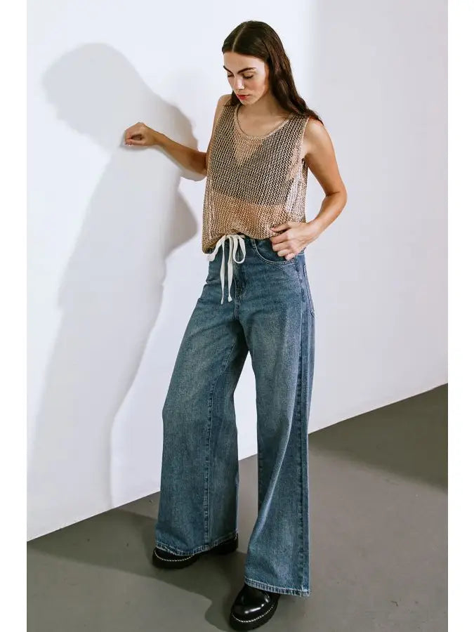 Indigo Washed Denim Pant