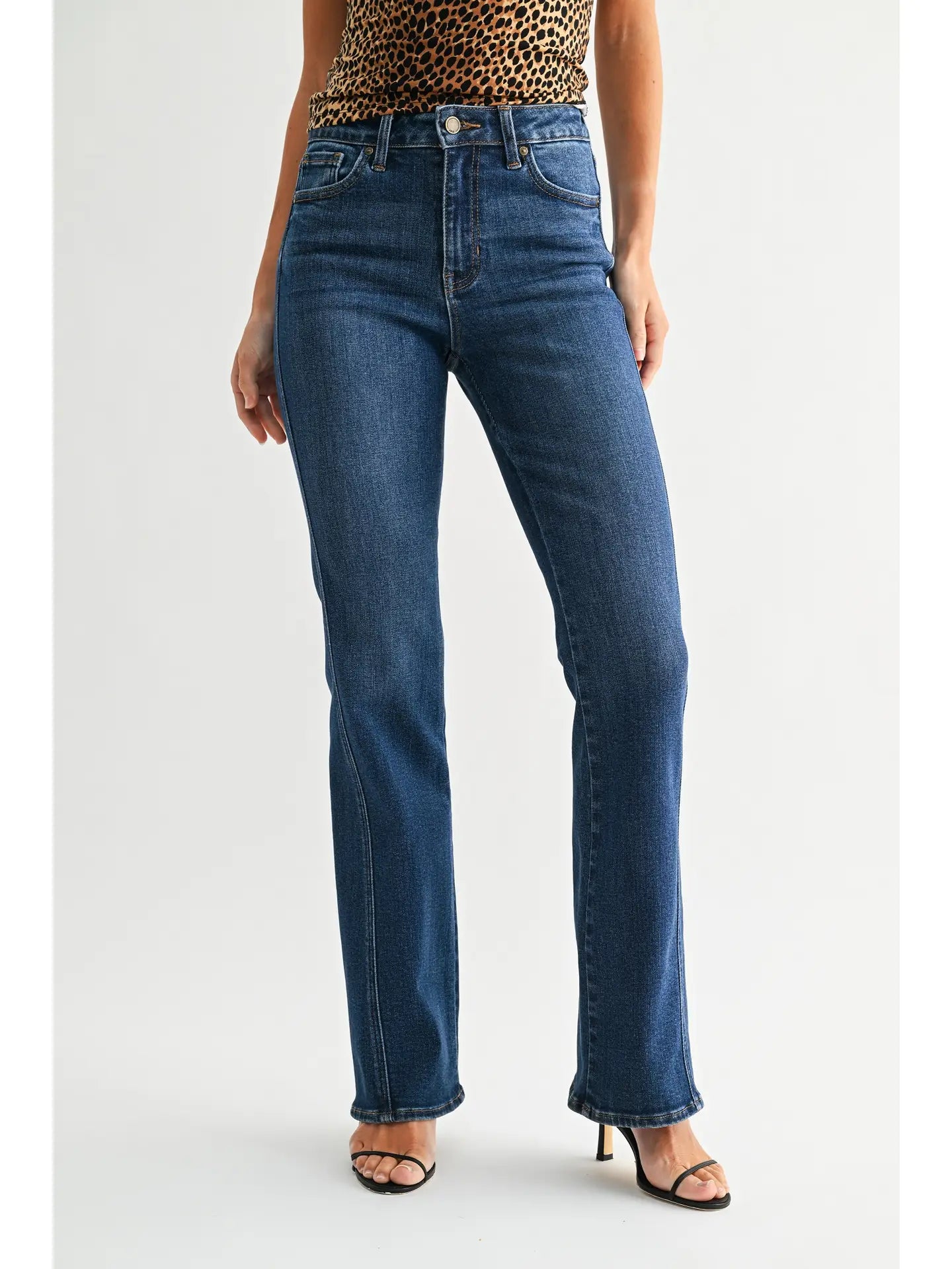 Mid Rise Bootcut - Dark Denim