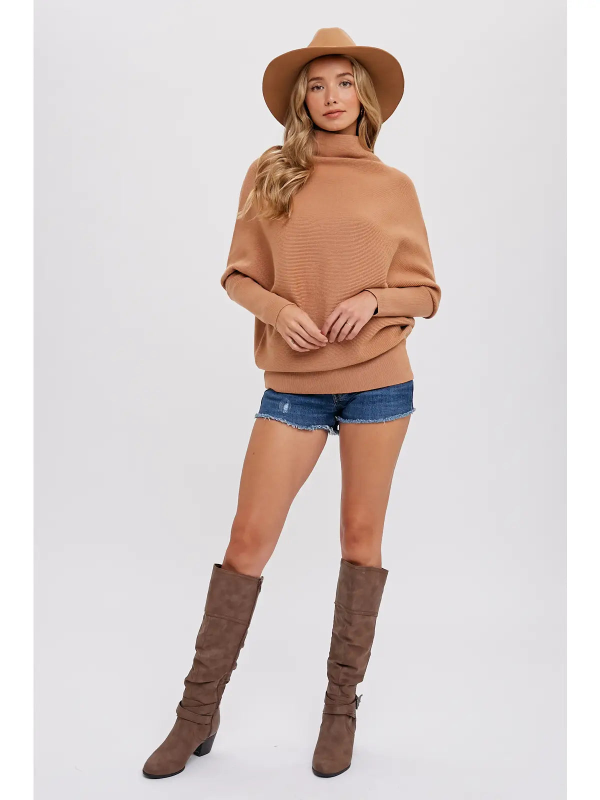 Dolman Slouch Pullover - Toast