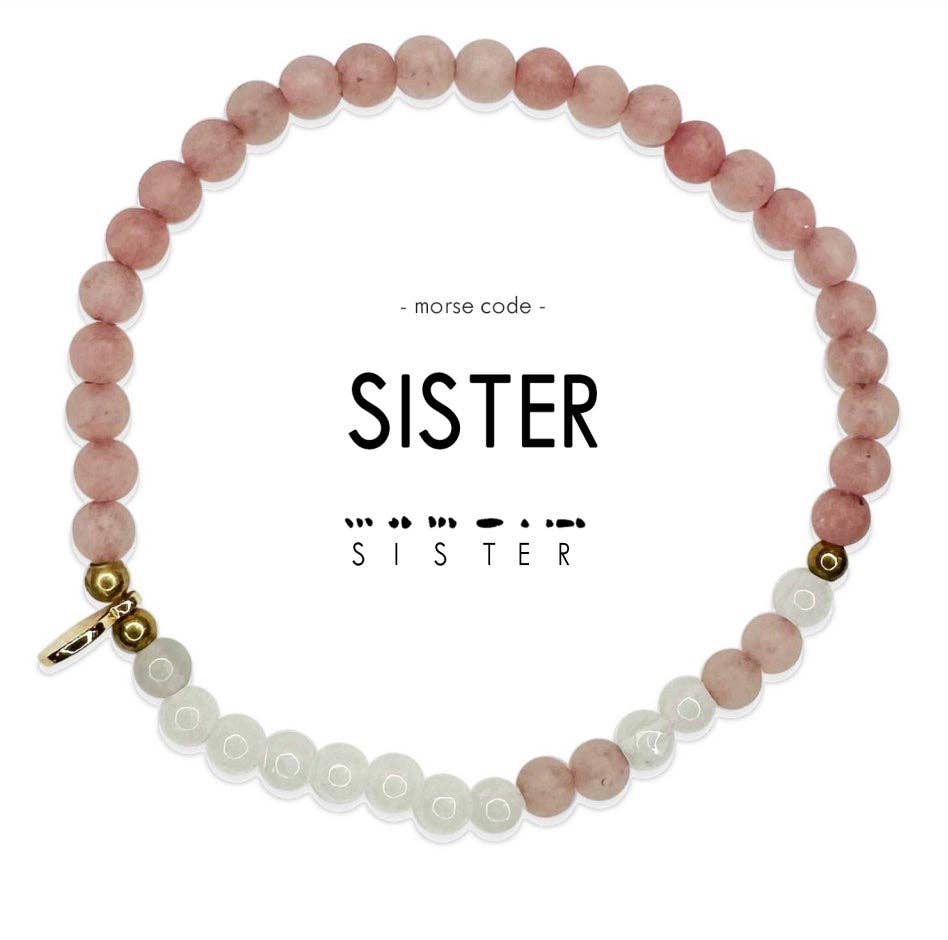 Morse Code Bracelet | SISTER: Lapis & Howlite