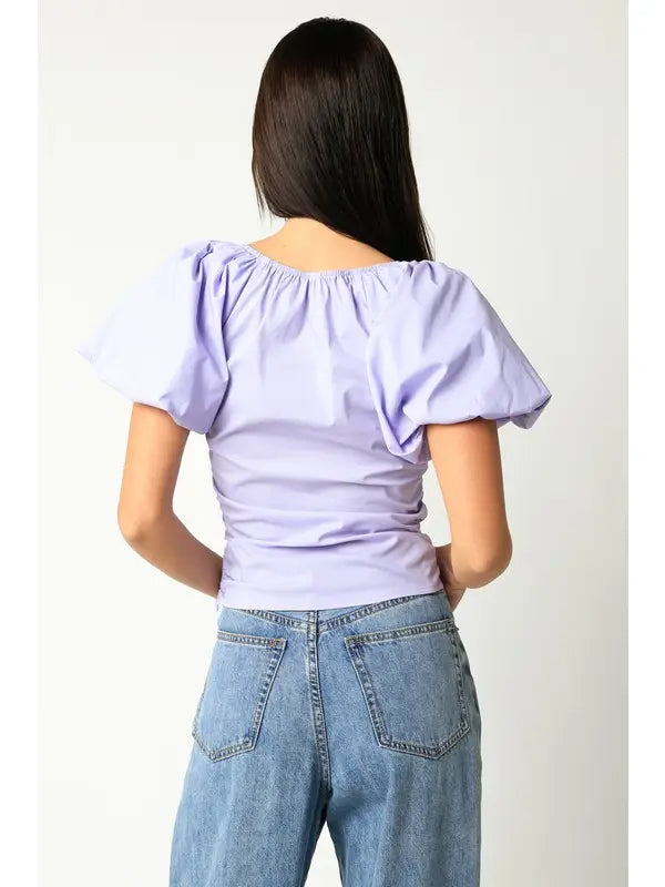Tahlea Lavender Cotton Top