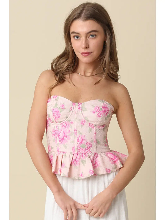 Selina Peplum Corset Top