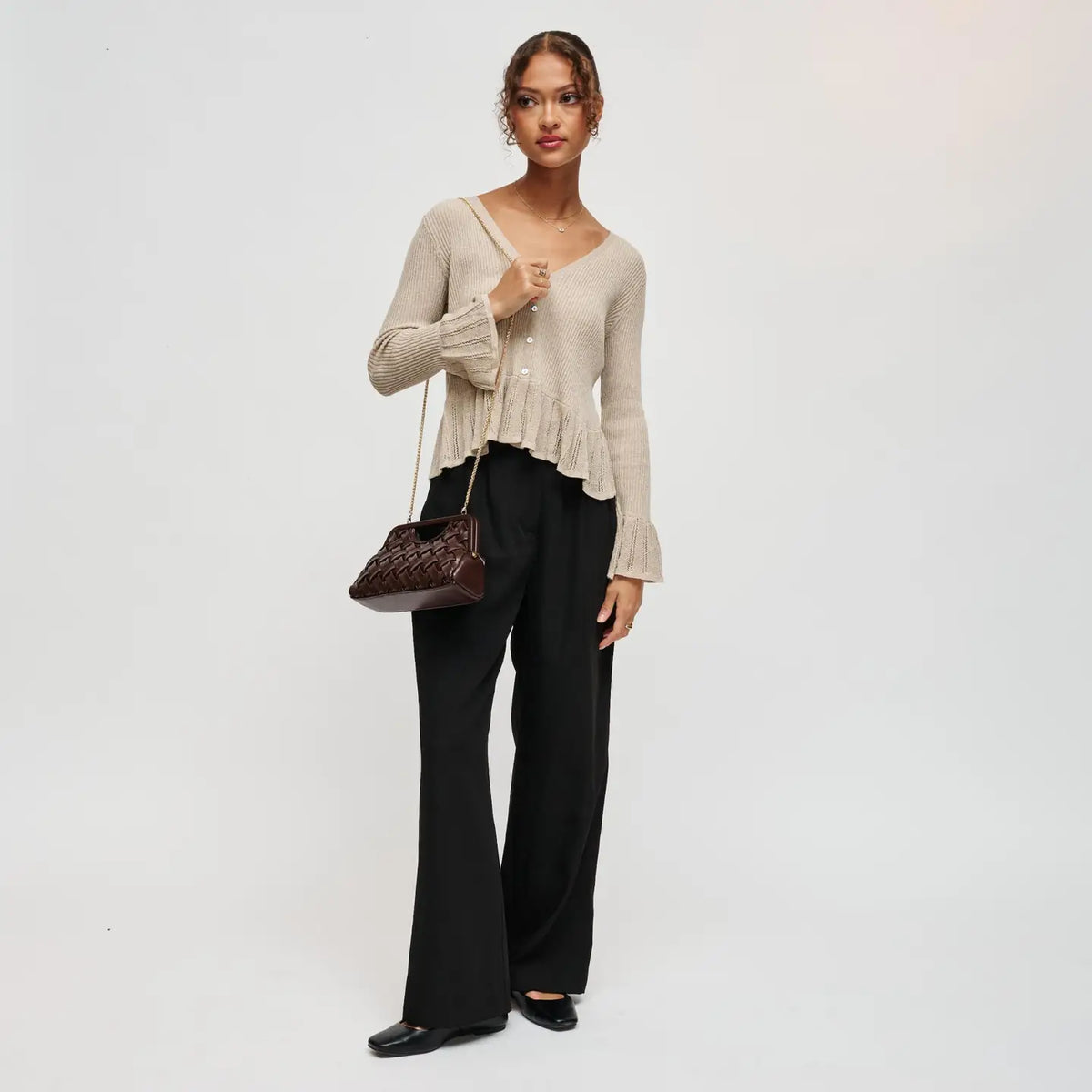 Alouette Clutch - Chocolate