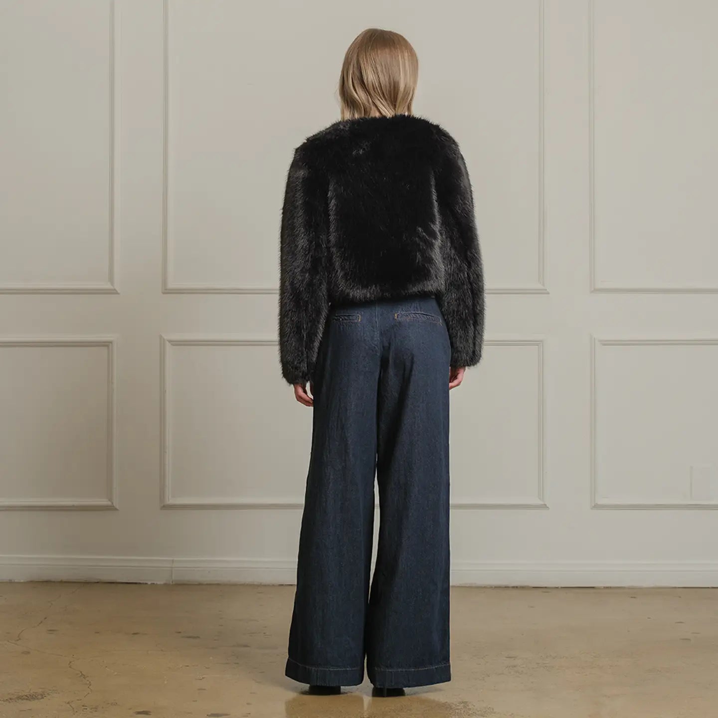 Olivia Faux Fur Short Coat