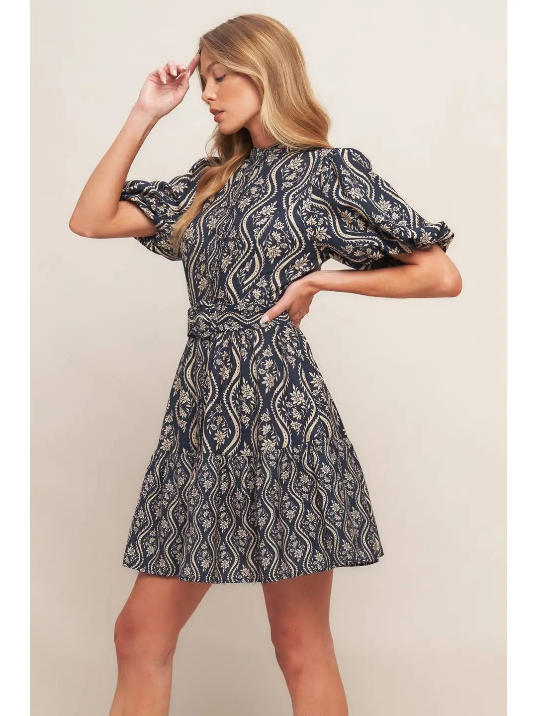 Naomi Printed Woven Dress