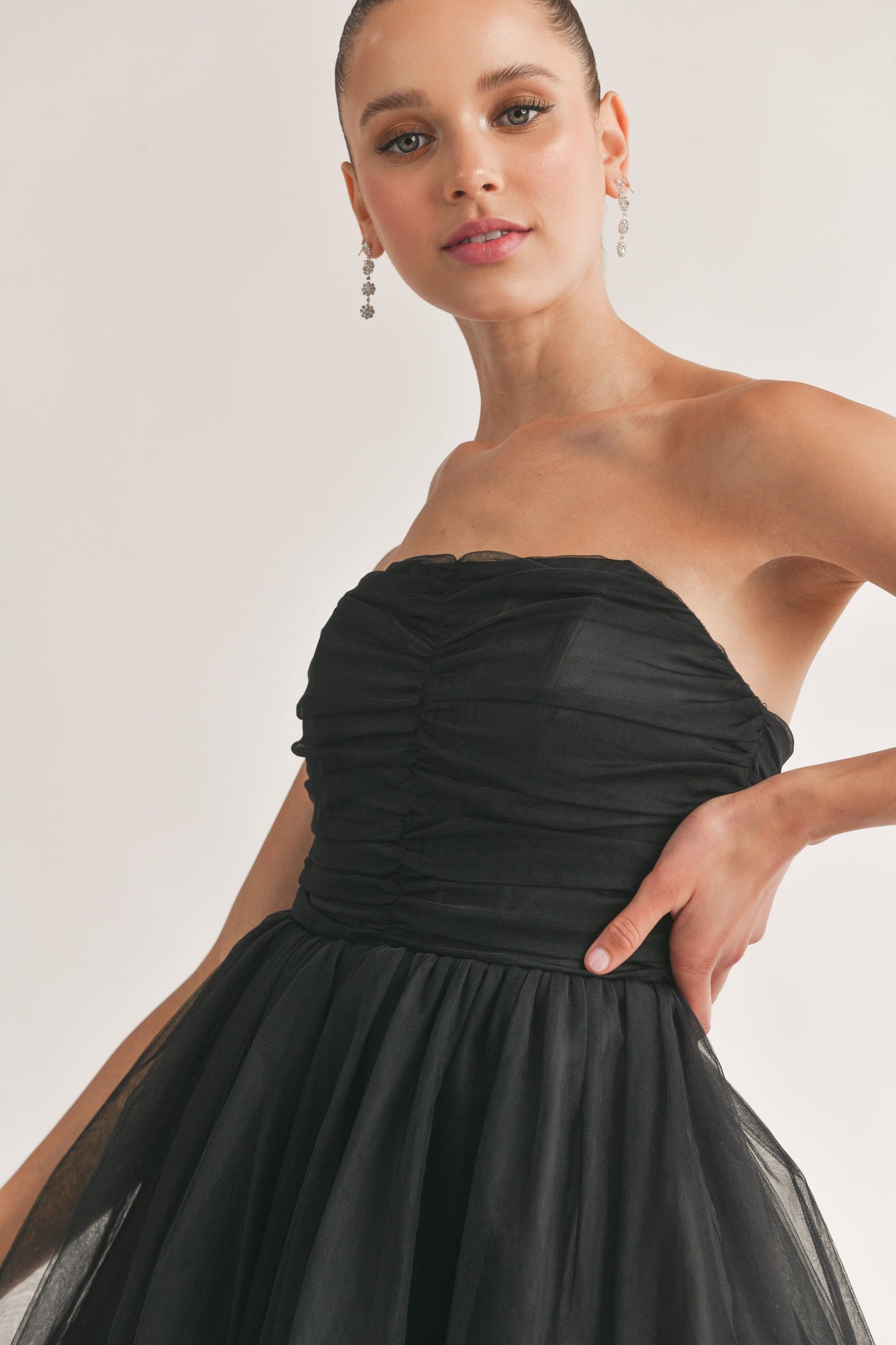Ayla Tube Layered Tulle Mini Dress