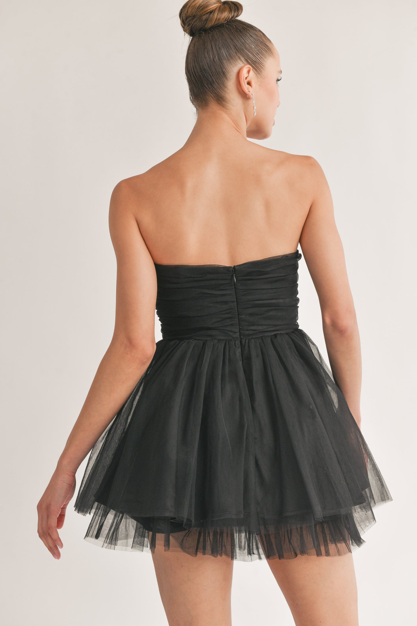 Ayla Tube Layered Tulle Mini Dress