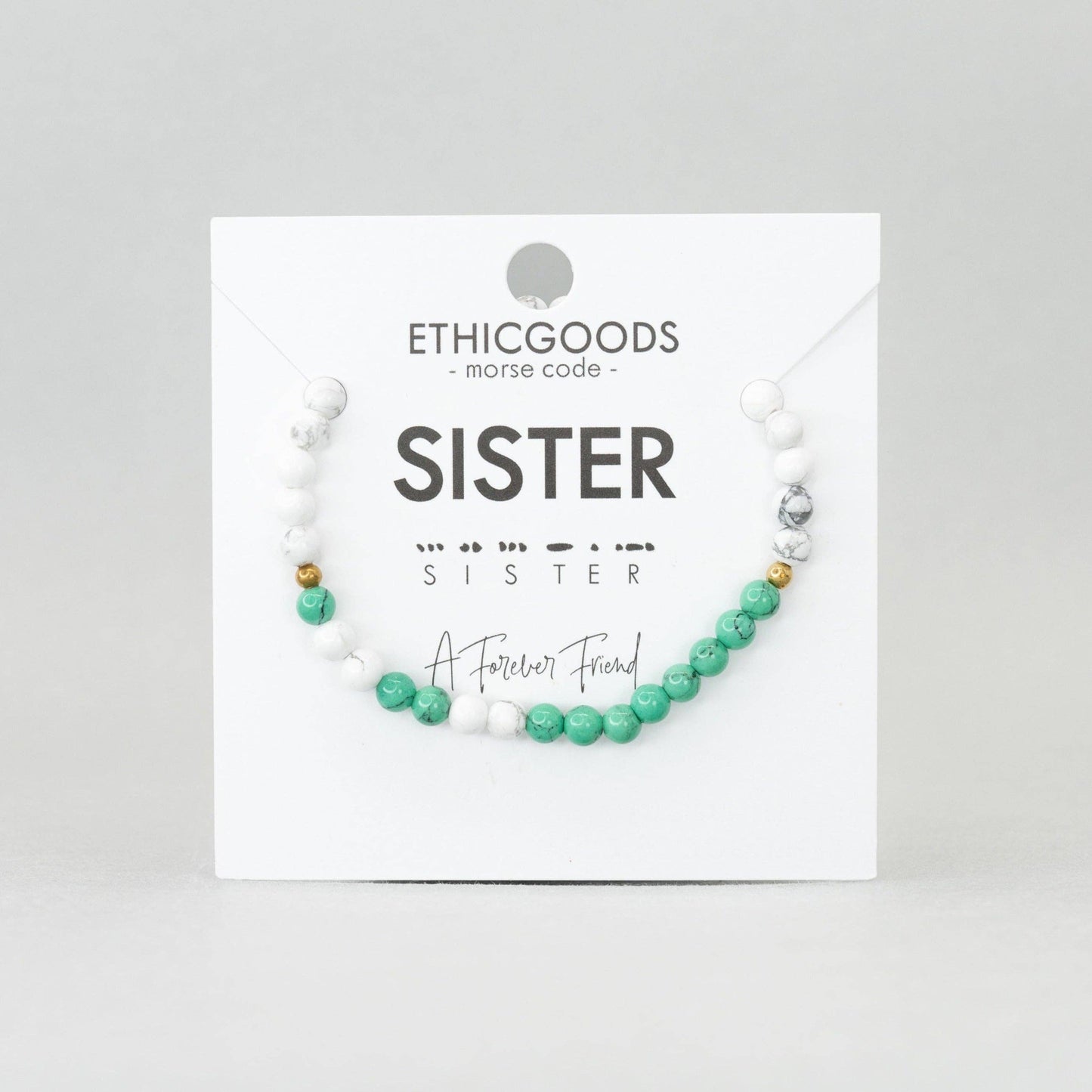 Morse Code Bracelet | SISTER: Lapis & Howlite