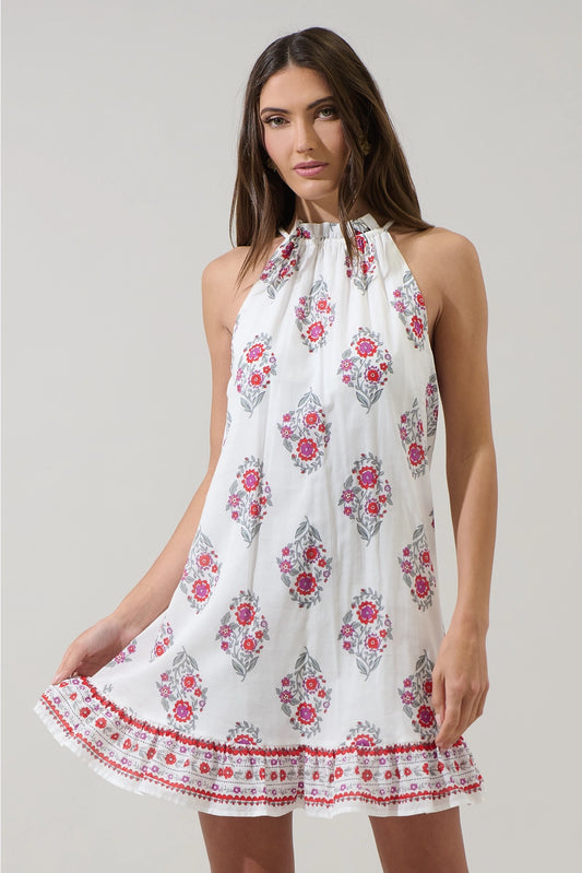 Nelina Floral Shift Mini Dress