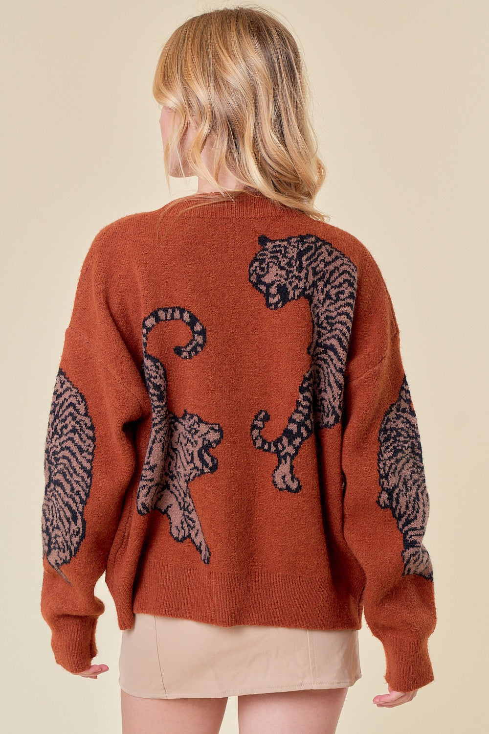 Tiger Cardigan Sweater