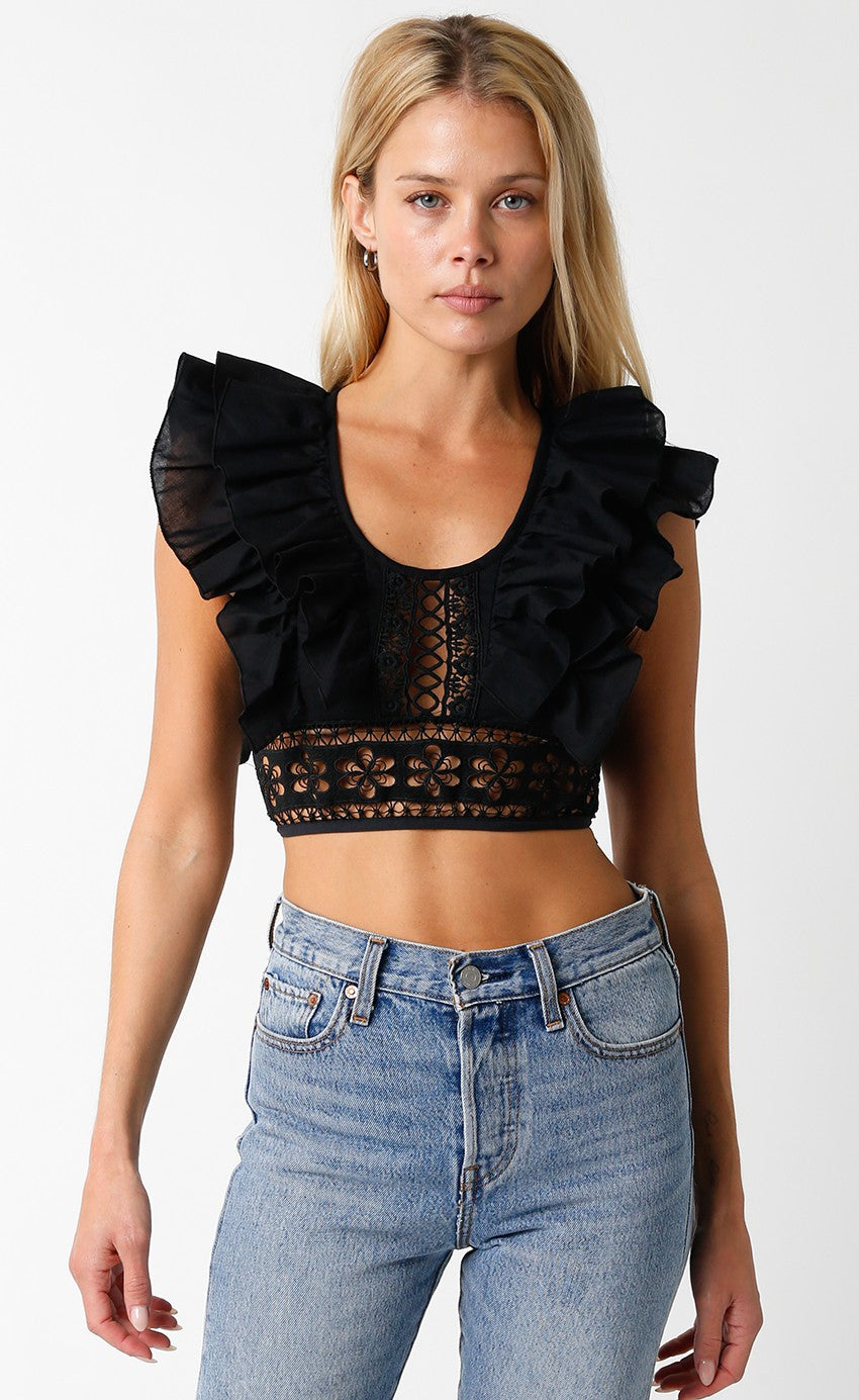 Portia Cut Out Crop Top