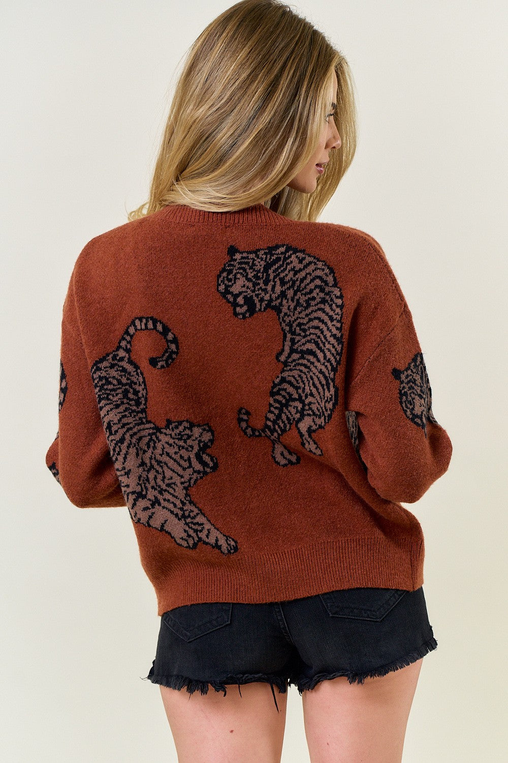 Tiger Sweater Cardigan