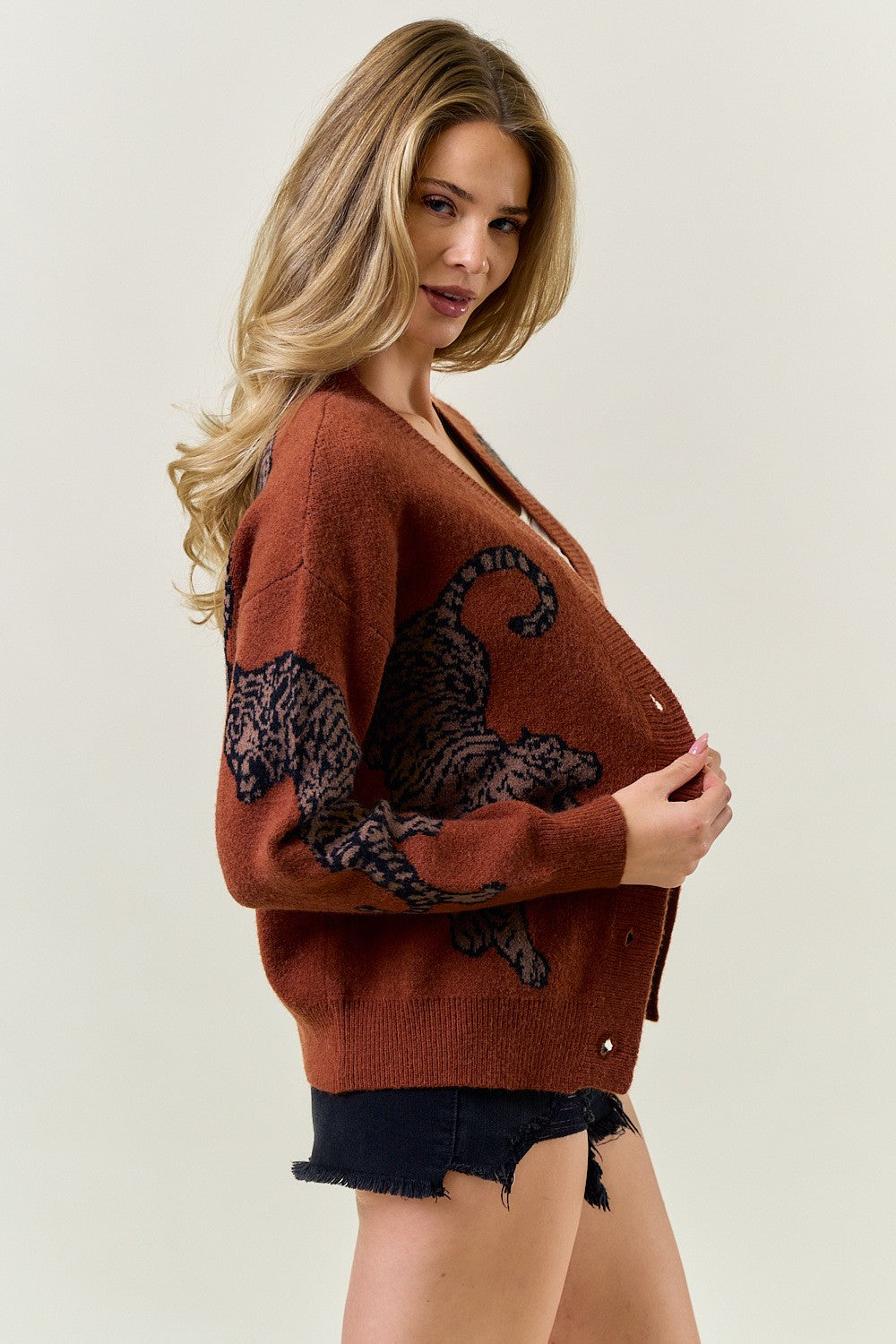 Tiger Sweater Cardigan