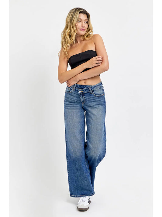 Low Rise Repositioned Wide Leg Jean