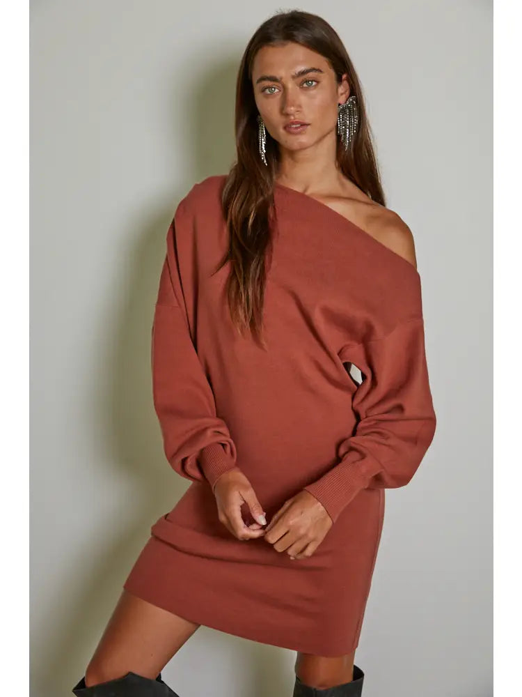 Terracota Knit Sweater Dress