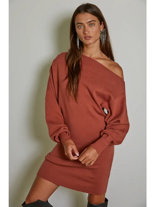 Terracota Knit Sweater Dress