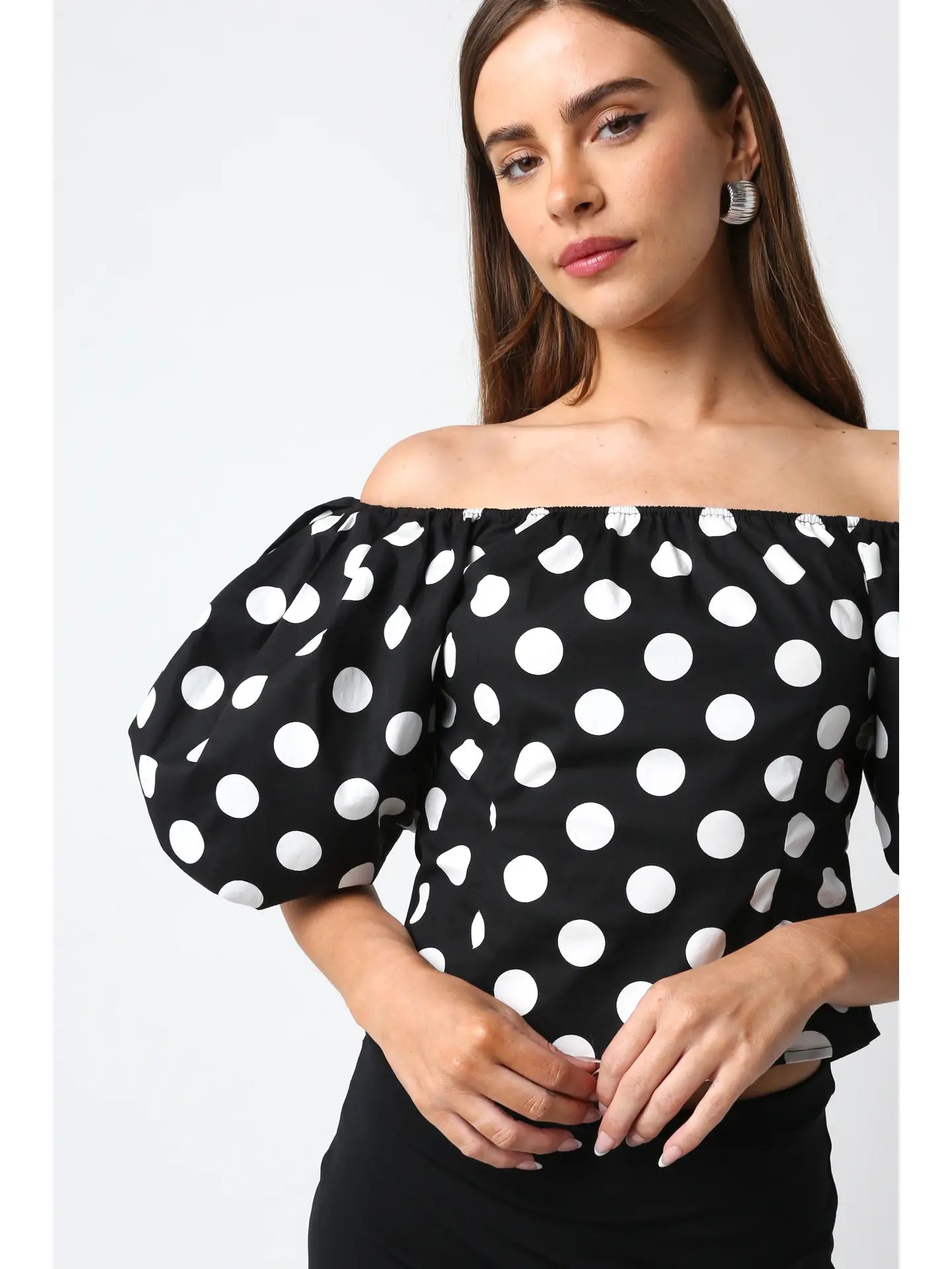 Mallory Polka Dot Top