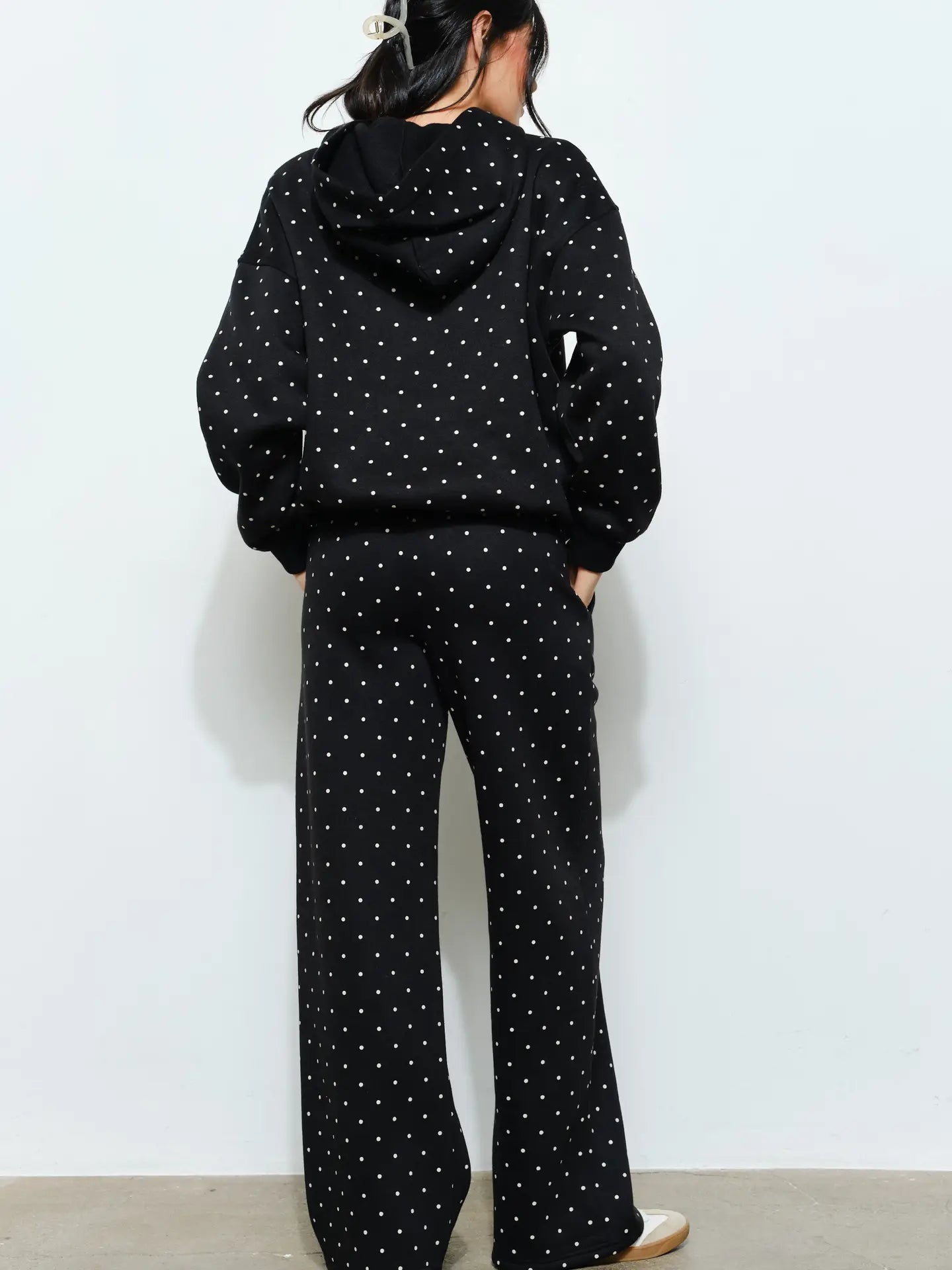 Bambi Polkadot Jogger -  Black