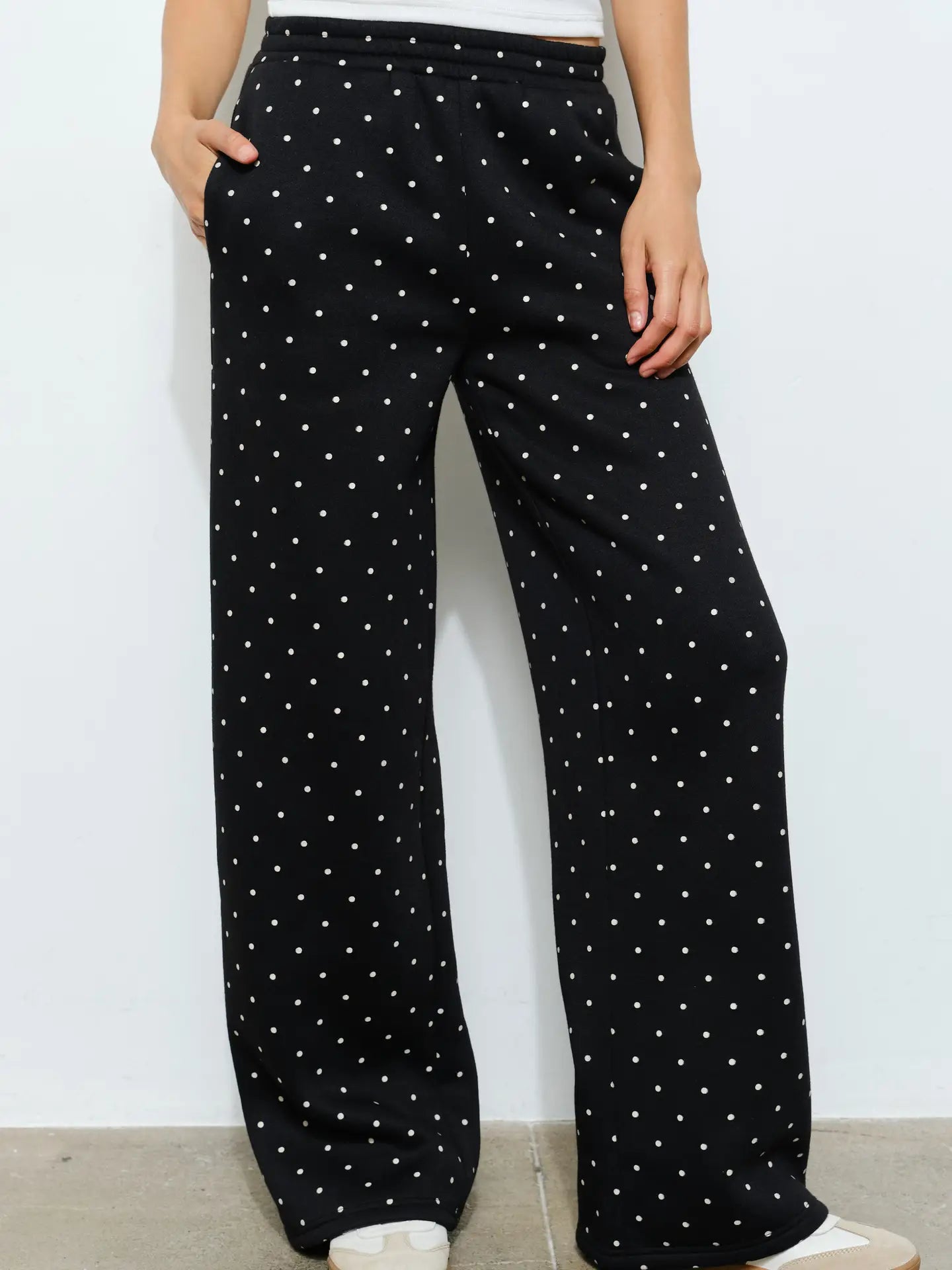 Bambi Polkadot Jogger -  Black