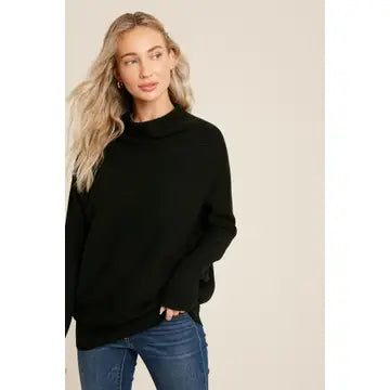 Dolman Slouch Pullover - Black