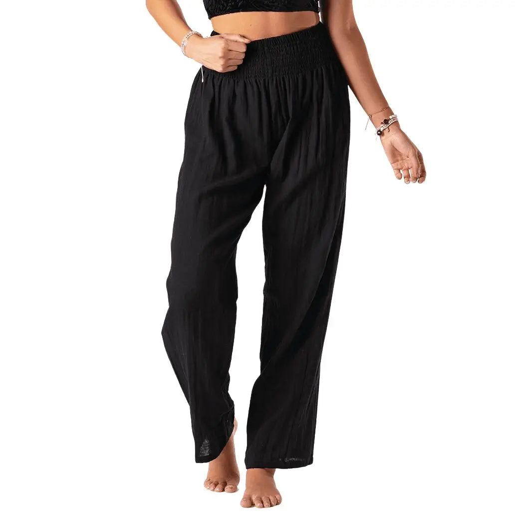 Chloé wide leg cotton pants - Black