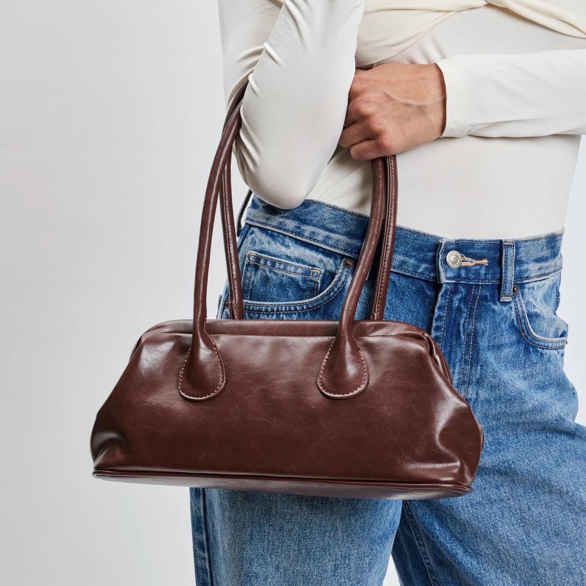 Nina Shoulder Bag - Chocolate