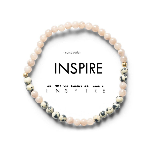 Morse Code Bracelet | INSPIRE: Lapis & Marble
