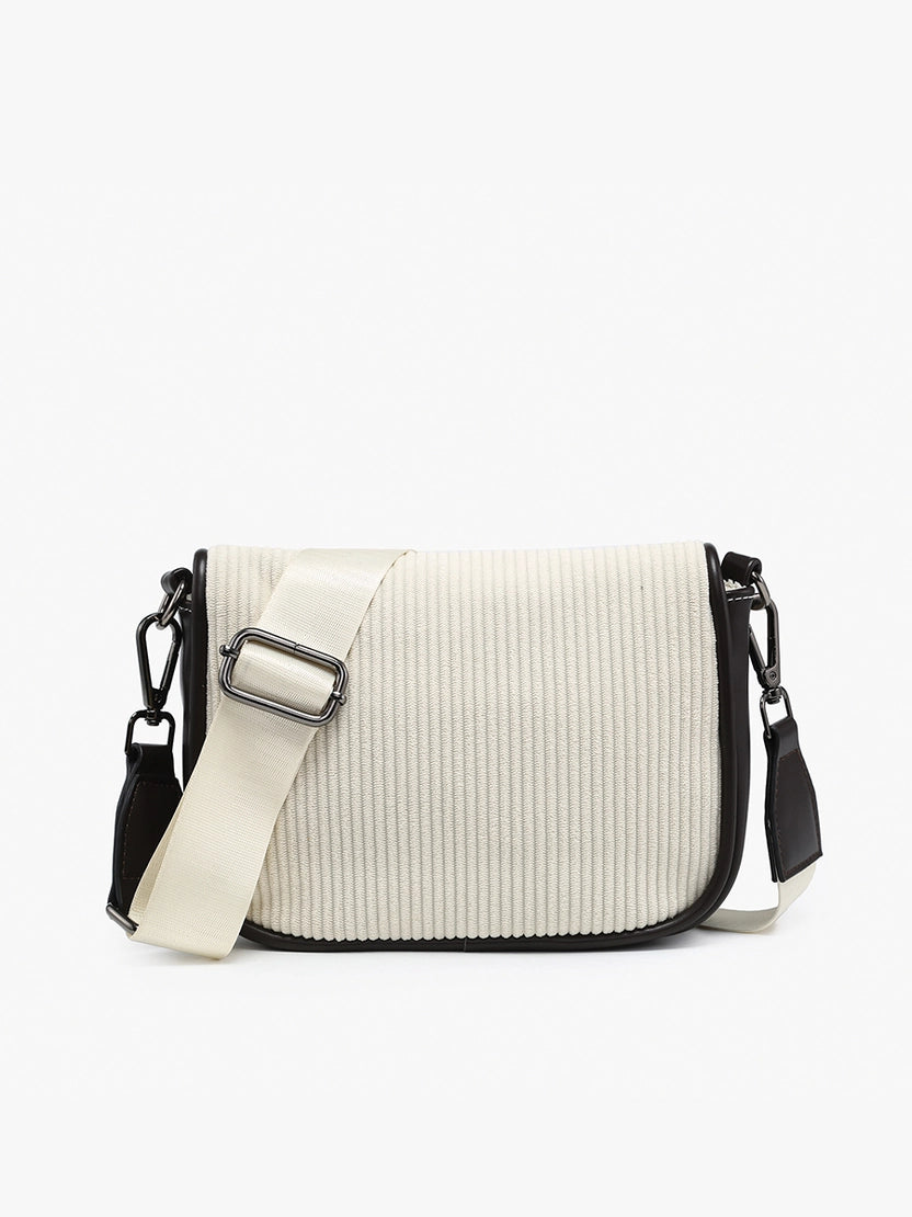 Serena Two-Tone Crossbody w/ Nylon Strap - Olive