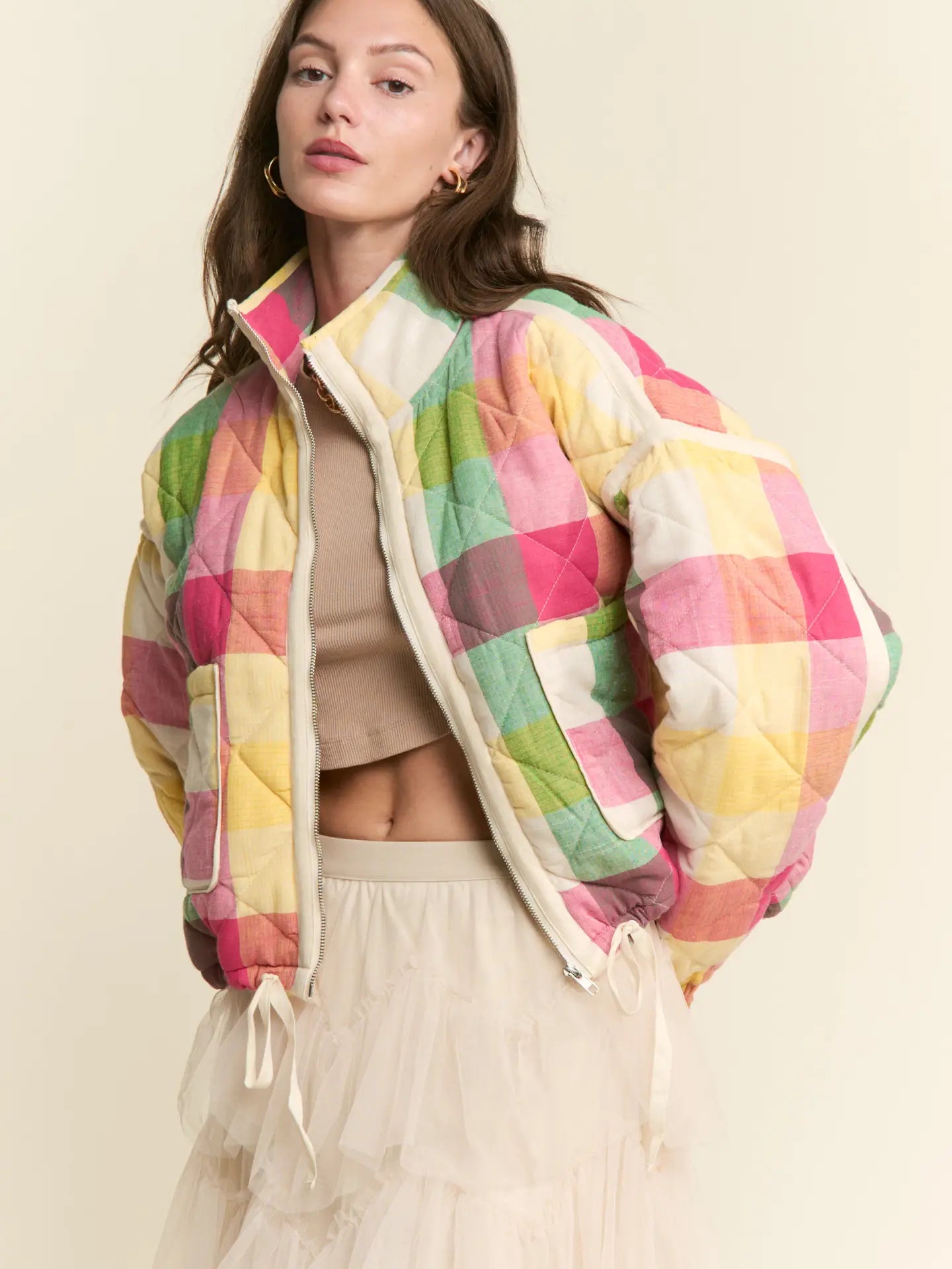 Kendall Multi-Color Quilted Jacket