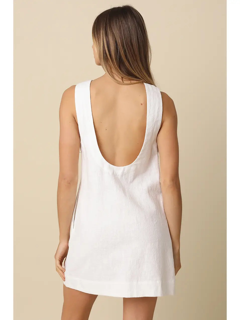 Eve Open-Back Mini Dress