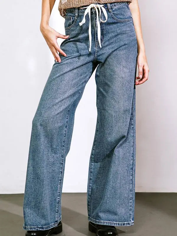Indigo Washed Denim Pant