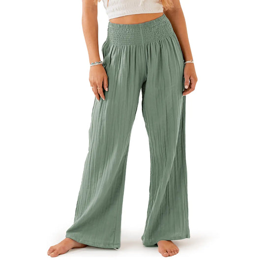 Chloé wide leg cotton pants - Sage