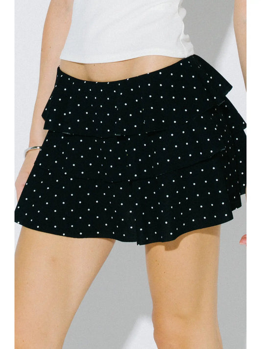 Flare Polka Dot Skort