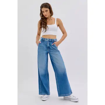 Taylor High Rise Wide Leg Jeans
