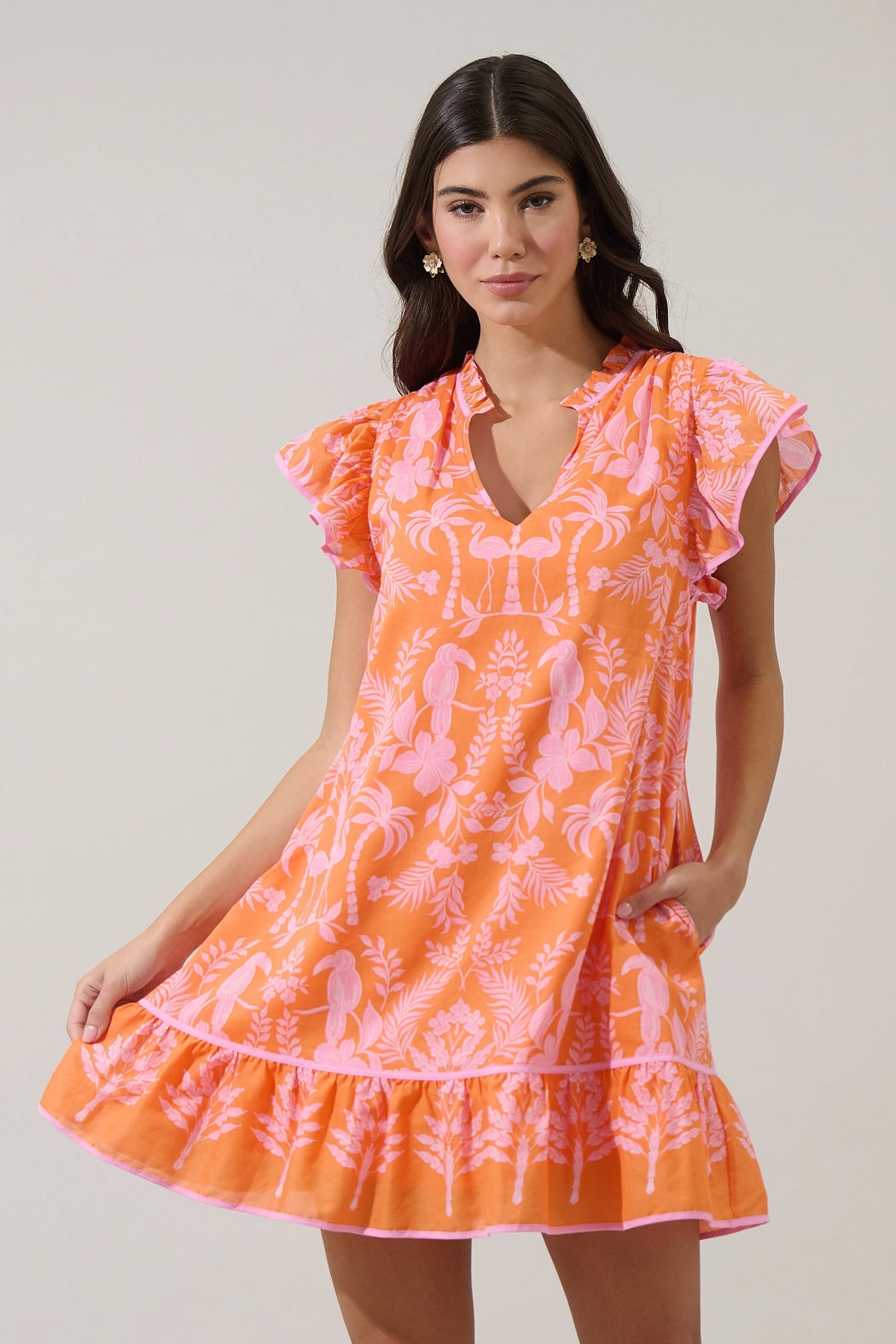 Davina Floral Mini Dress
