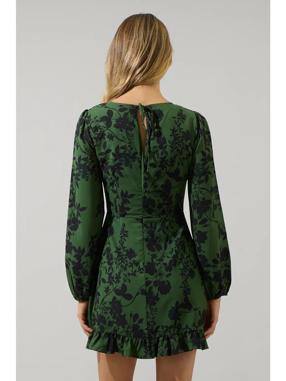 Floral Ruffle Mini Dress