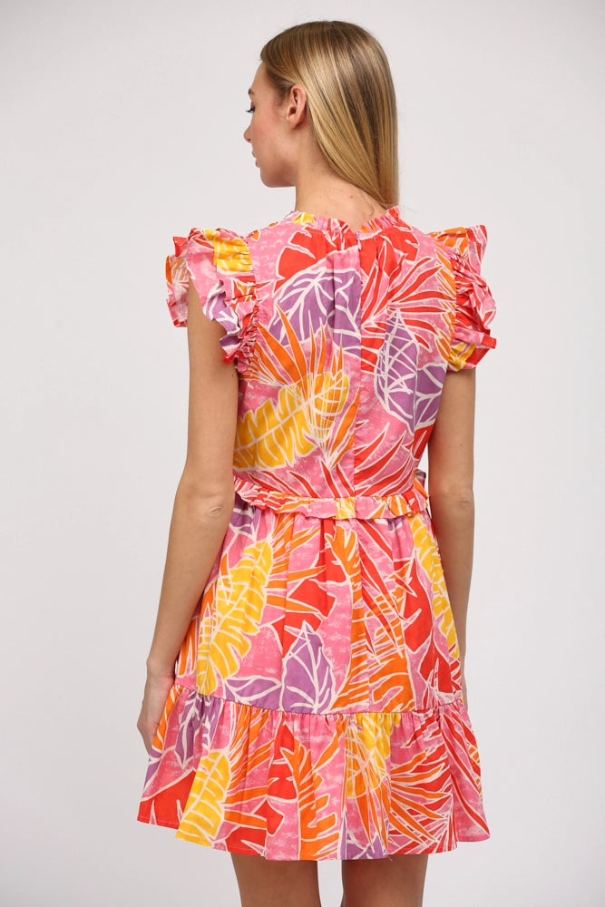 Gigi Tropical Print Dress